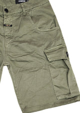 Ανδρική κάργκο βερμούδα υφασμάτινη Cosi Jeans - 65-MUORE - regular fit cargo fabric shorts  χακί