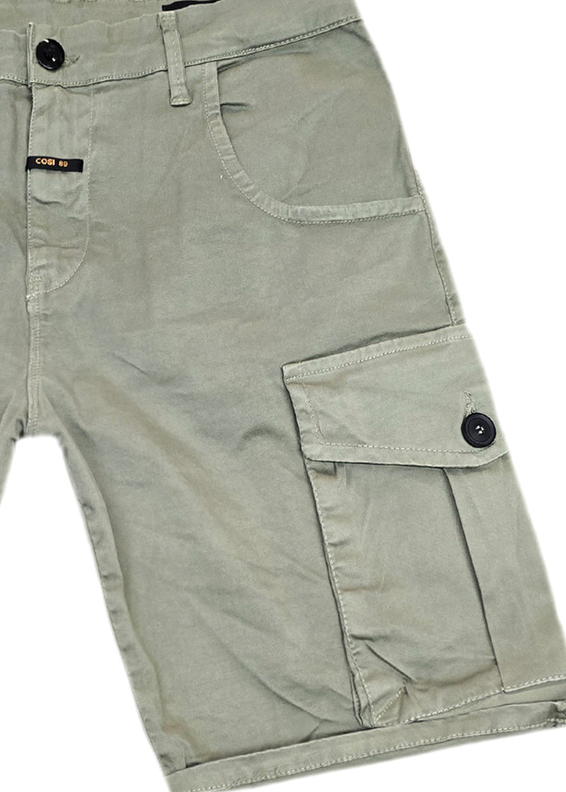 Ανδρική κάργκο βερμούδα  Cosi Jeans -65-MUORE - cargo regular fit shorts χακί