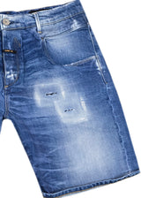 Ανδρική βερμούδα τζιν Cosi Jeans -65-PORRO 2 - jeans regular fit shorts μπλε