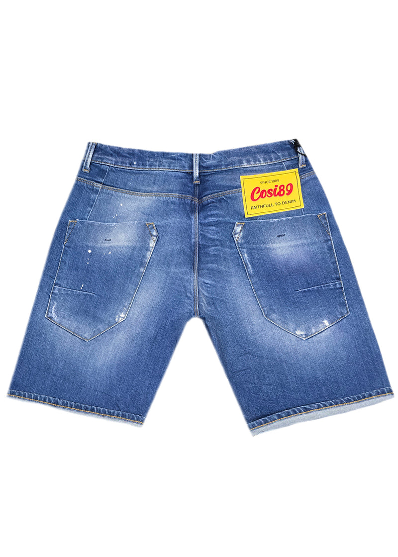 Ανδρική βερμούδα τζιν Cosi Jeans -65-PORRO 2 - jeans regular fit shorts μπλε