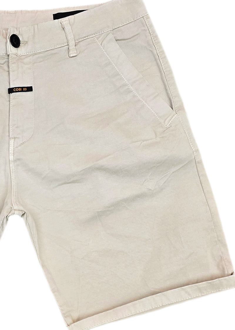 Ανδρική υφασμάτινη βερμούδα  Cosi Jeans - 65-ROSSE - fabric regular fit shorts μπεζ