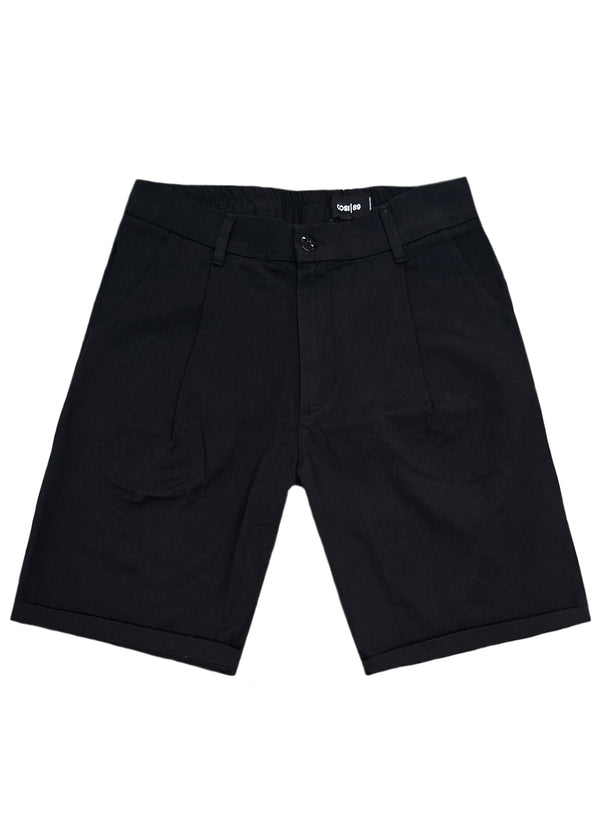 Ανδρική υφασμάτινη βερμούδα  Cosi Jeans - 65-ROSSE - fabric regular fit shorts μαύρο