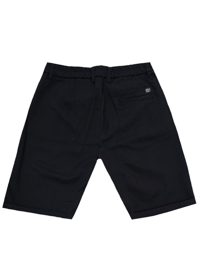 Ανδρική υφασμάτινη βερμούδα  Cosi Jeans - 65-ROSSE - fabric regular fit shorts μαύρο