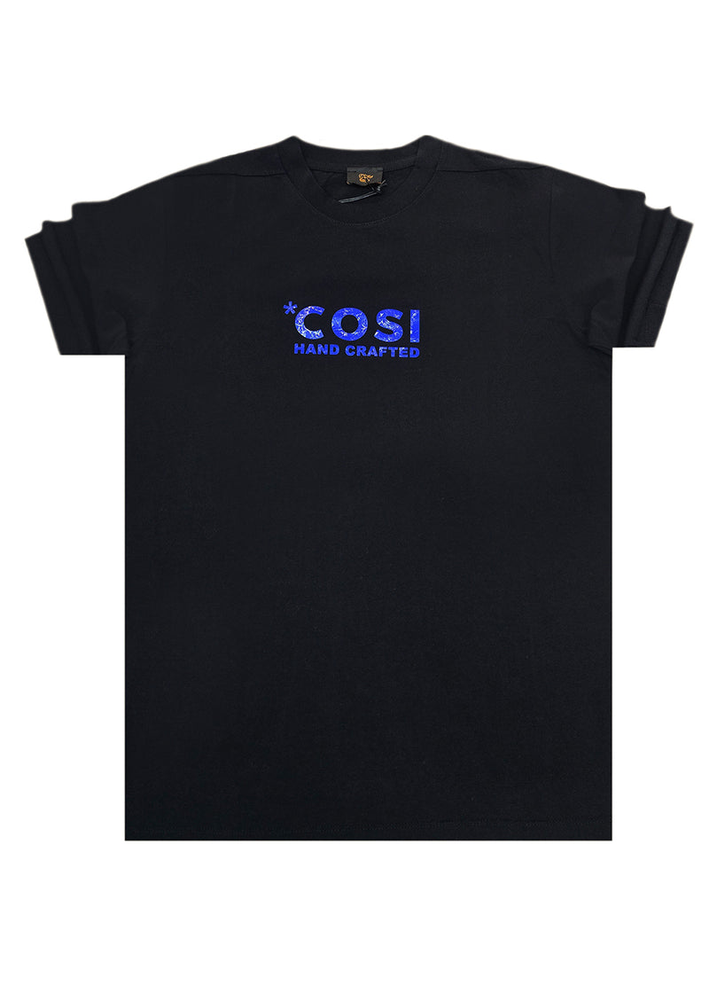 Ανδρική κοντομάνικη μπλούζα Cosi jeans - 65 - S 25 04 - regular fit tee μαύρο