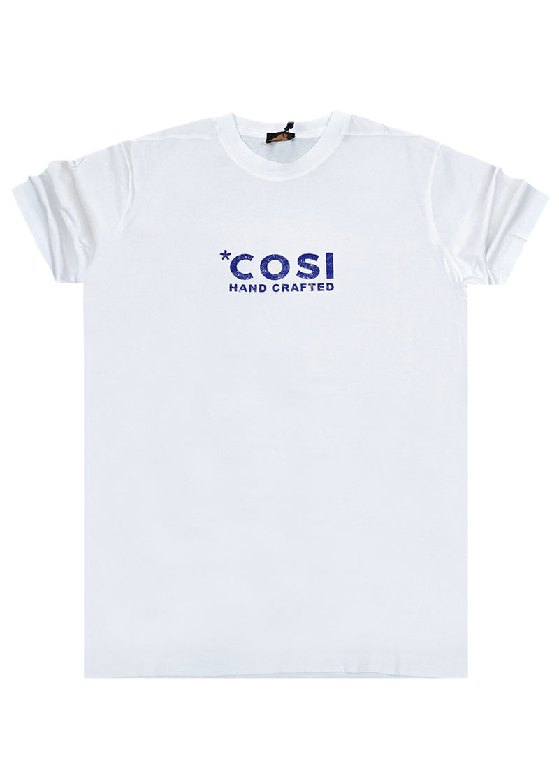 Ανδρική κοντομάνικη μπλούζα Cosi jeans - 65 - S 25 04 - regular fit tee λευκό