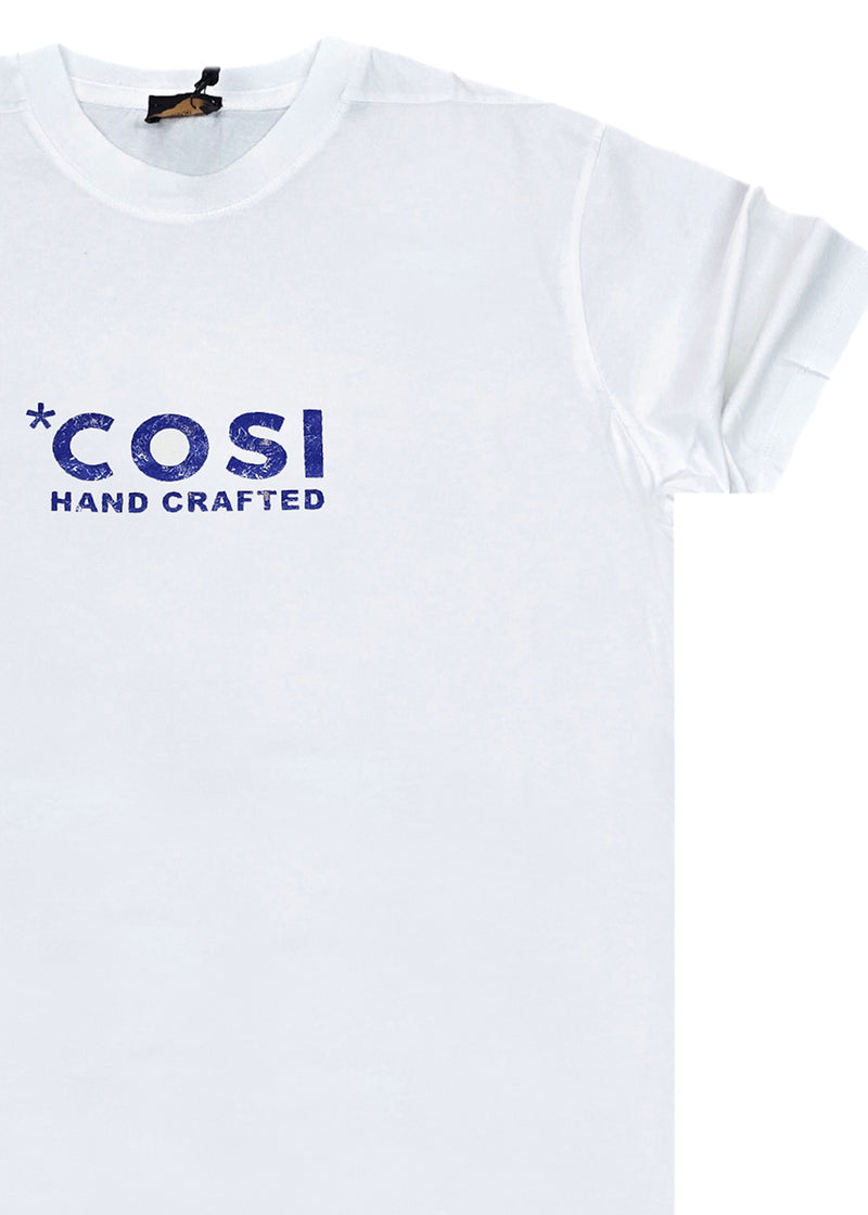 Ανδρική κοντομάνικη μπλούζα Cosi jeans - 65 - S 25 04 - regular fit tee λευκό