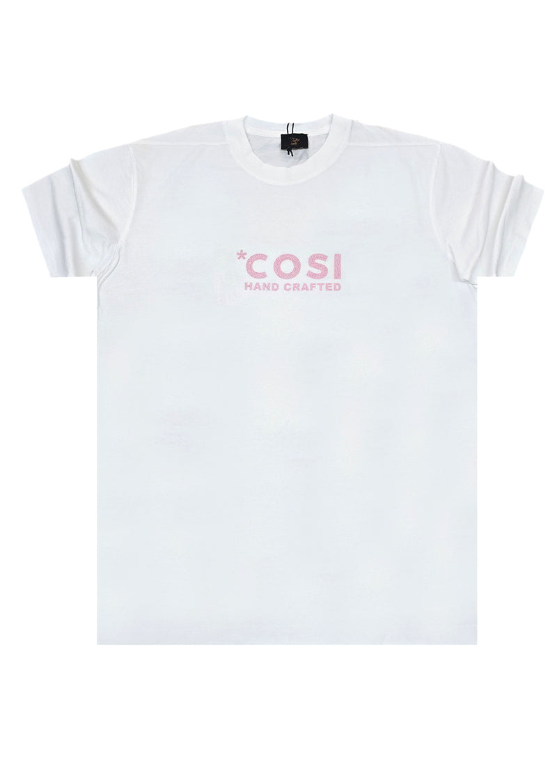 Ανδρική κοντομάνικη μπλούζα Cosi jeans - 65 - S 25 05 - regular fit tee λευκό