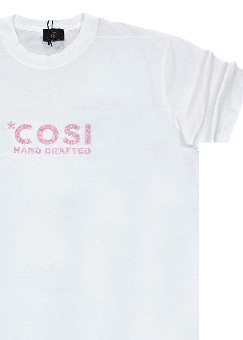Ανδρική κοντομάνικη μπλούζα Cosi jeans - 65 - S 25 05 - regular fit tee λευκό