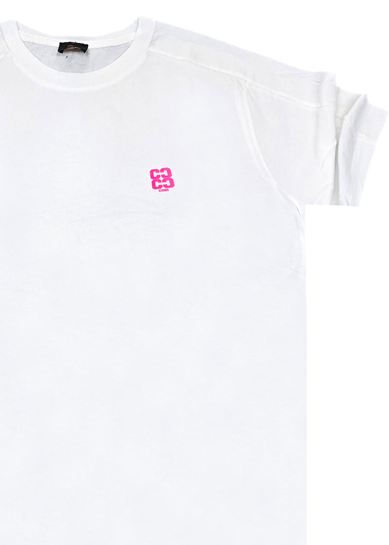 Ανδρική κοντομάνικη μπλούζα Cosi jeans - 65-S25 30 - regular fit tee λευκό
