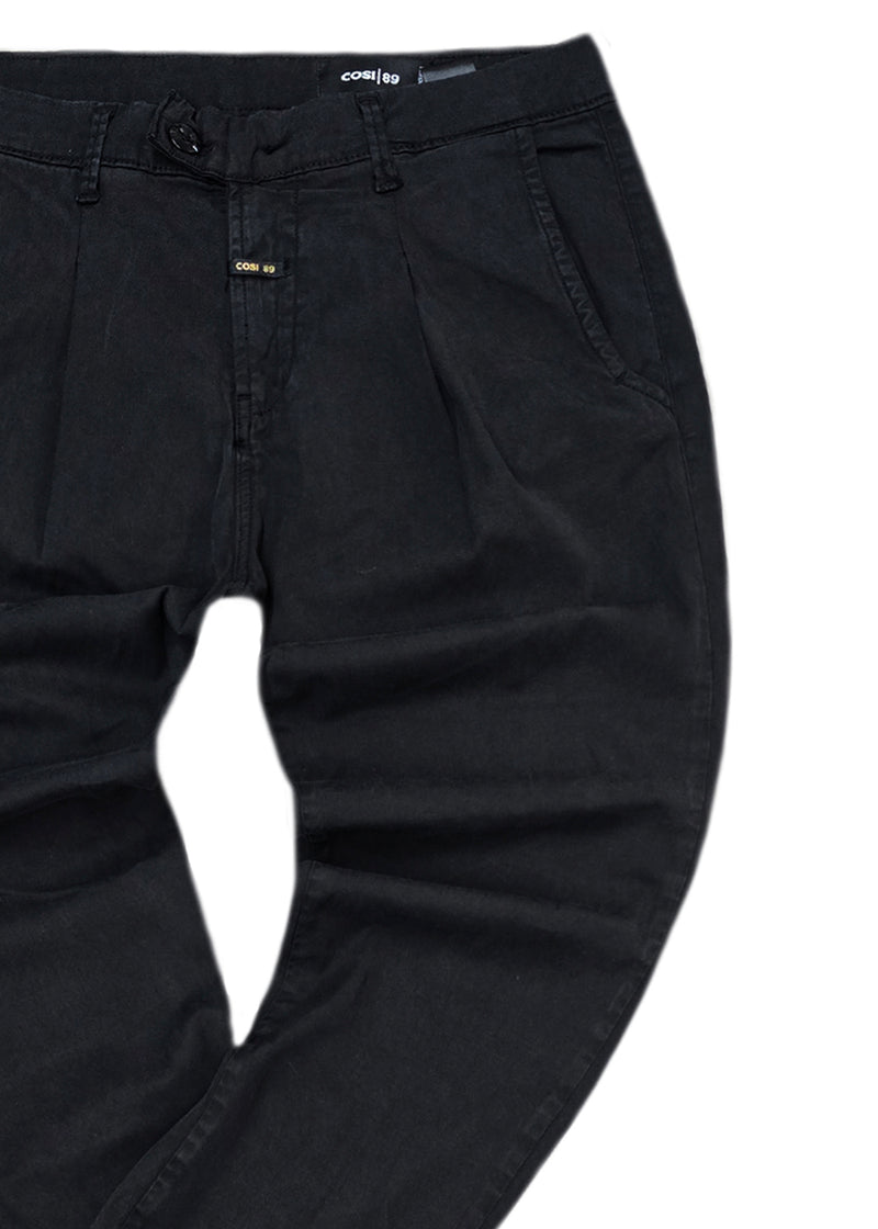 Ανδρικό υφασμάτινο παντελόνι  Cosi Jeans - 65 -SORIANO - fabric pants regular fit μαύρο