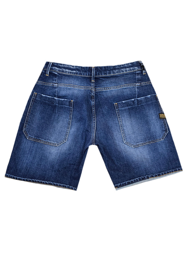 Ανδρική βερμούδα τζιν Cosi Jeans -65-VORRE 3 - jeans regular fit shorts σκούρο μπλε