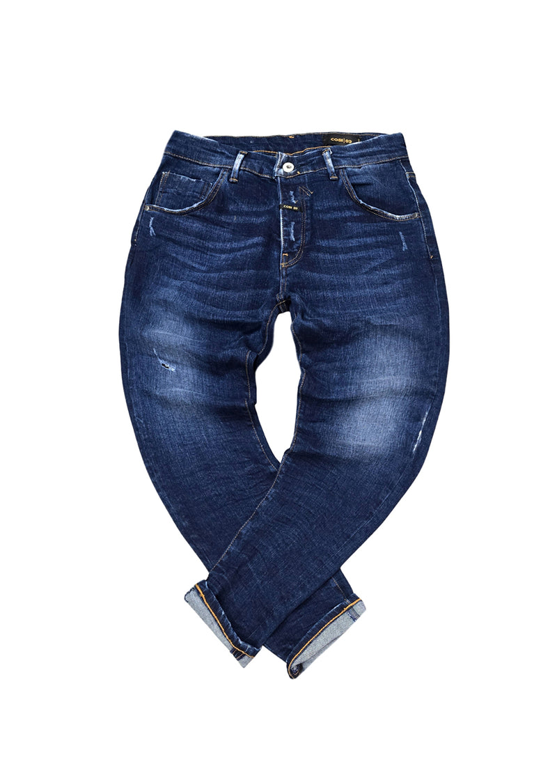 Ανδρικό τζιν παντελόνι Cosi Jeans - 66-APPIO 3 - jeans regular fit σκούρο μπλε