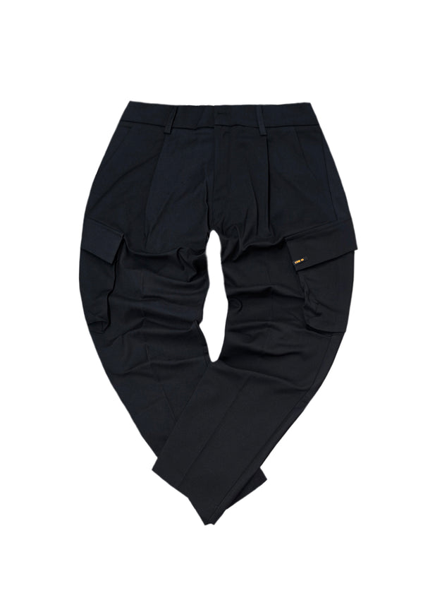 Ανδρικό υφασμάτινο παντελόνι κάργκο Cosi Jeans - 66-PITTI - cargo fabric pants regular fit μαύρο