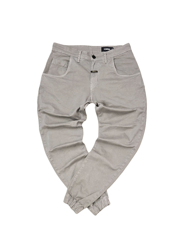 Ανδρικό παντελόνι με λάστιχο Cosi Jeans - 66-TIAGO 60 - elasticated pants regular fit χακί