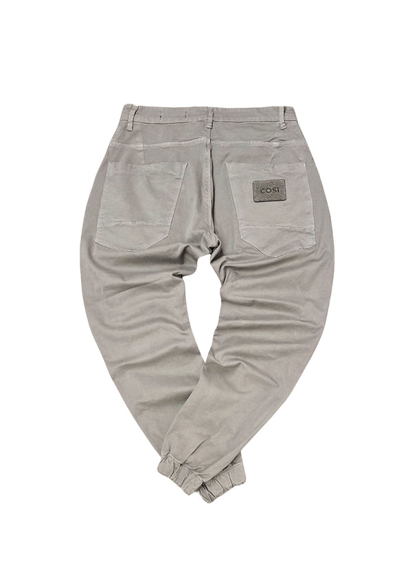 Ανδρικό παντελόνι με λάστιχο Cosi Jeans - 66-TIAGO 60 - elasticated pants regular fit χακί