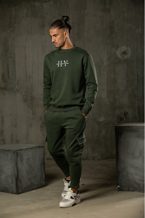 Ανδρική φόρμα cargo Henry clothing - 6-614 - cargo sweatpants χακί