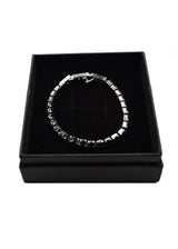 Βραχιόλι GUF - GNG043 - bracelet with black gem ασημένιο