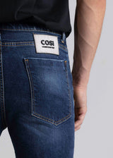 COSI JEANS - Ανδρικό τζιν παντελόνι regular fit  - Μαύρο 68-APPIO 7