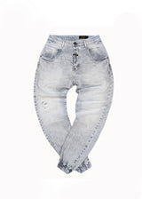 COSI JEANS - Ανδρικό τζιν παντελόνι regular fit elasticated - Γκρι 68-MAGGIO 8