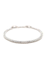 GUF - GUFA6- high quality stainless steel  bracelet with double white zirgon - silver