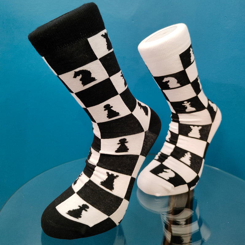 V-tex socks chess- white