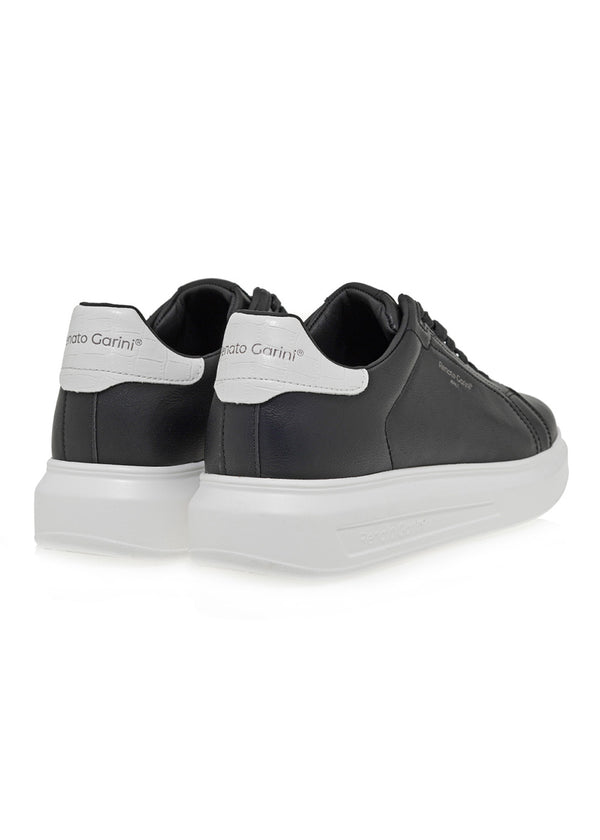 Ανδρικό παπούτσι Renato garini italy - MARCELLO-711 - black white croco μαύρο
