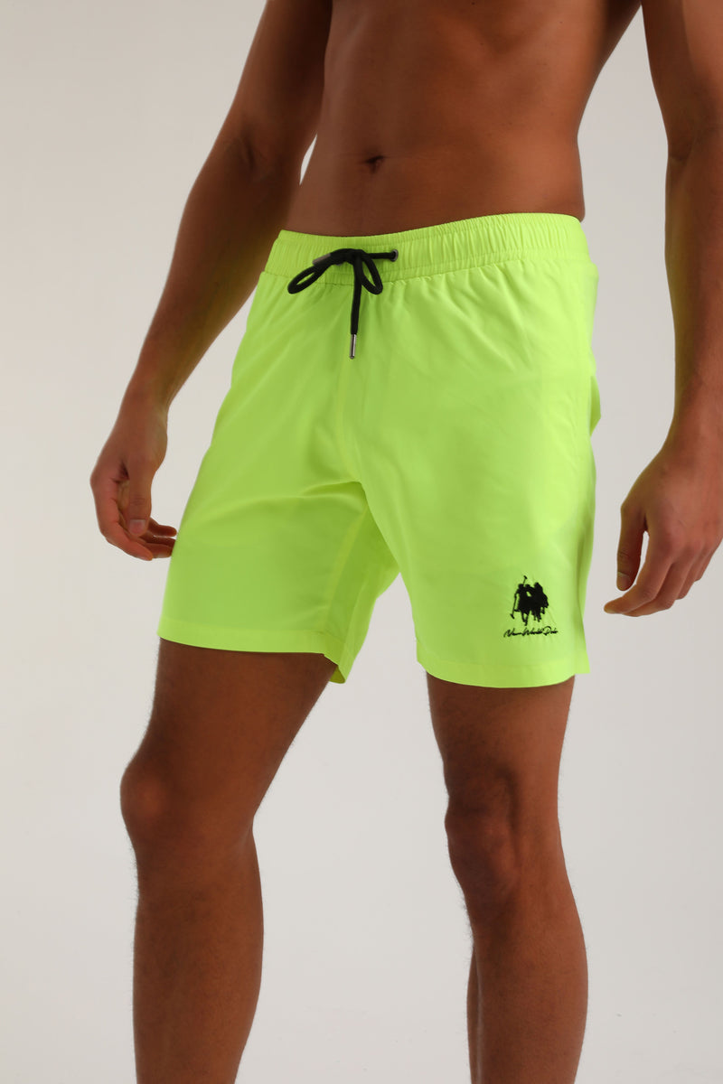 Ανδρικό μαγιό New World Polo - POLO 7001 - simple patch swim shorts κίτρινο