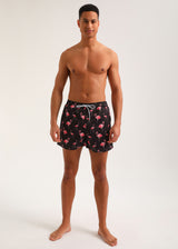 Ανδρικό μαγιό New World Polo - POLO 7013 - flamingo swim shorts black