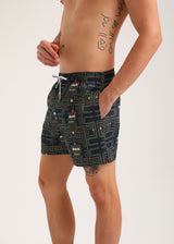 Ανδρικό μαγιό New World Polo - POLO 7014 - pacman arcade swim shorts black