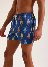 Ανδρικό μαγιό New World Polo - POLO 7019 - vespa swim shorts μπλε