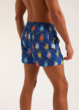 Ανδρικό μαγιό New World Polo - POLO 7019 - vespa swim shorts μπλε