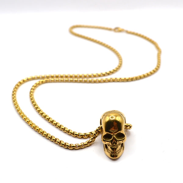 Gang - GNG115 - high quality skull chain - gold