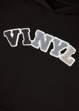 Ανδρικό φούτερ με κουκούλα Vinyl Art Clothing-73714-01-patch cotton regular fit -black