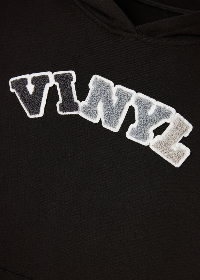 Ανδρικό φούτερ με κουκούλα Vinyl Art Clothing-73714-01-patch cotton regular fit -black