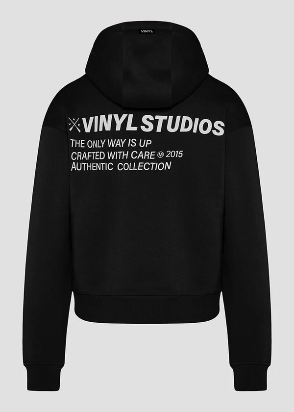 Ανδρικό μακρυμάνικο φούτερ με κουκούλα Vinyl Art Clothing -75757-01 - Studios V Legacy hoodie cotton oversized black