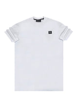 Αντρική κοντομάνικη μπλούζα Vinyl Art Clothing - 75930-02 - sizzle lips oversized tee λευκό