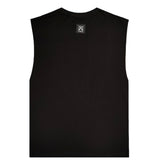 Vinyl art clothing leopard logo oversize t-shirt - black