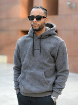 Scapegrace - SC6B1599-G - sherpa fleece hoodie - grey