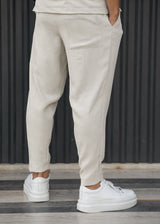 HENRY CLOTHING - Ανδρικό ανοιξιάτικο παντελόνι - Μπεζ ανοιχτό 8-017