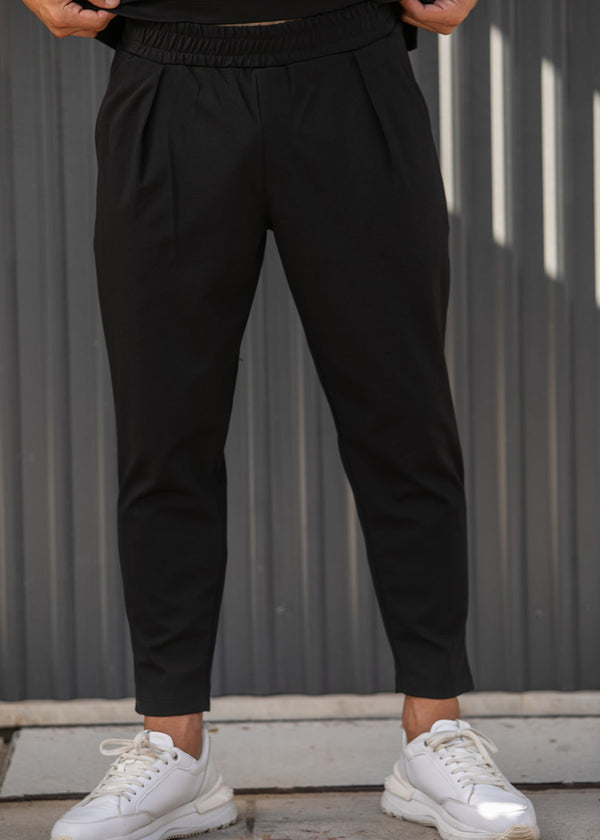Ανδρικό παντελόνι Henry clothing - 8-030 - simple pants μαύρο