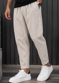 HENRY CLOTHING Ανδρικό παντελόνι κοτλέ εκρού 8-032-ecru