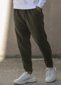 HENRY CLOTHING Ανδρικό παντελόνι κοτλέ χακί 8-032-khaki