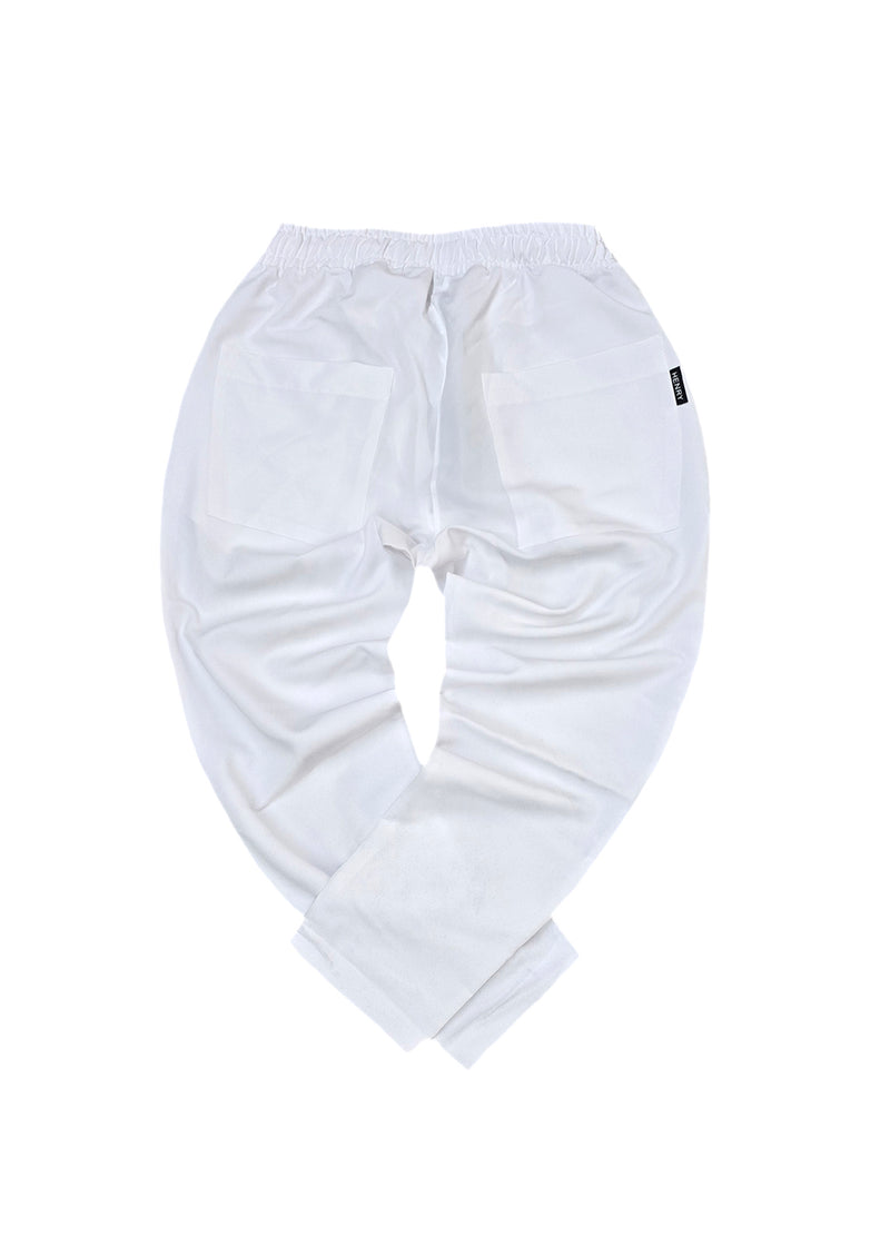 Ανδρικό ανοιξιάτικο παντελόνι Henry clothing - 8-100 - simple oversized pants λευκό