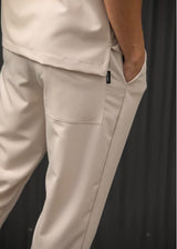 HENRY CLOTHING Ανδρικό ανοιξιάτικο παντελόνι μπεζ  8-102-beige