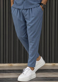 HENRY CLOTHING - Ανδρικό ανοιξιάτικο παντελόνι - Μπλε ραφ 8-102