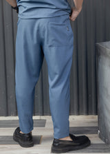 HENRY CLOTHING - Ανδρικό ανοιξιάτικο παντελόνι - Μπλε ραφ 8-102