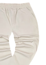 Ανδρικό παντελόνι Henry clothing - 8-106 - simple pants με κορδόνι στην μέση μπεζ