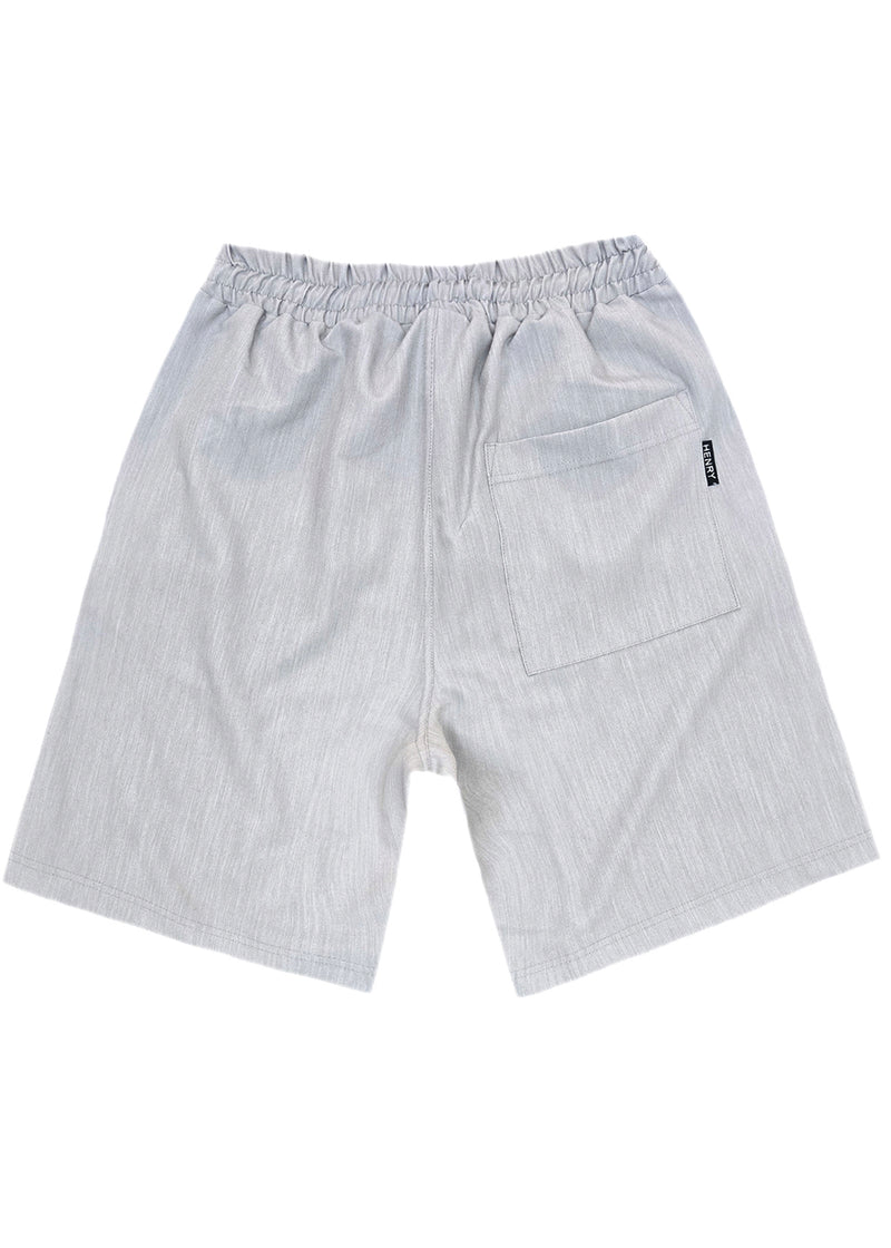 Ανδρική υφασμάτινη βερμούδα Henry Clothing - 8-111 - fabric elegant shorts γκρι