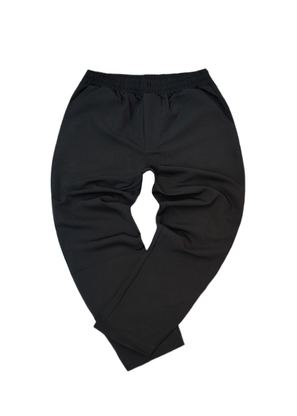 Ανδρικό φθινοπωρινό παντελόνι Henry clothing - 8-120- simple oversized pants μαύρο