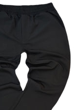 Ανδρικό φθινοπωρινό παντελόνι Henry clothing - 8-120- simple oversized pants μαύρο